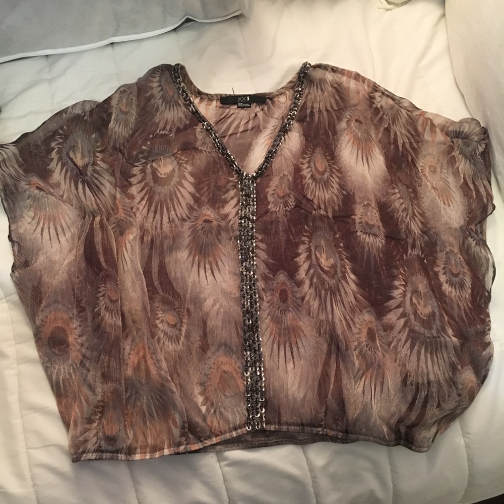 Forever 21 sheer printed top
